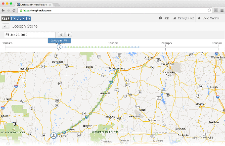 GPS Location Tracking with the KeepTruckin Electronic Logbook